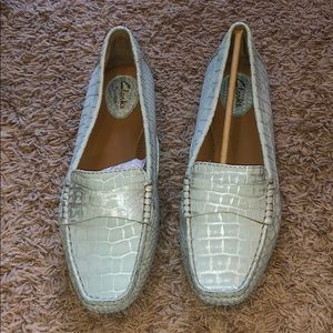 Clark’s light aqua loafer. Size 9